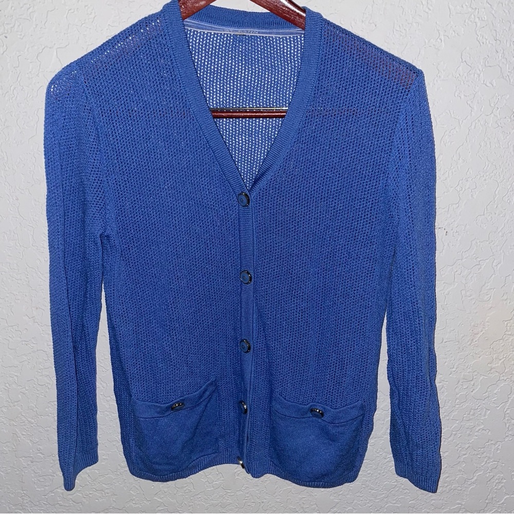St. John Knitted Button Down Cardigan